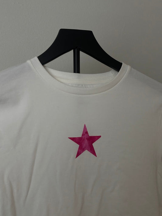 HOT PINK STAR BABY TEE S/M