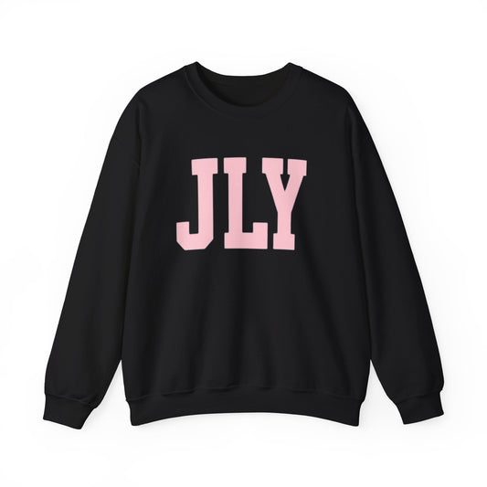 JLY Pink Lettering Crewneck Sweatshirt