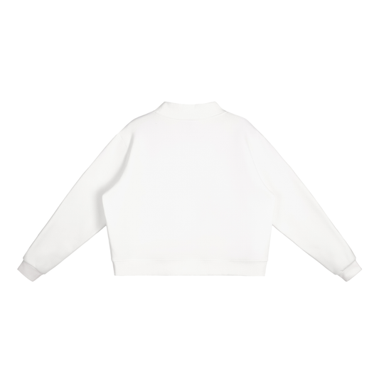 USA Flag Essential Fleece Mock-Neck Crew Sweatshirt