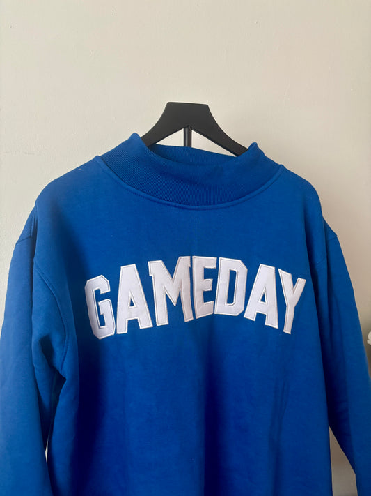 ROYAL BLUE GAMEDAY MOCK NECK