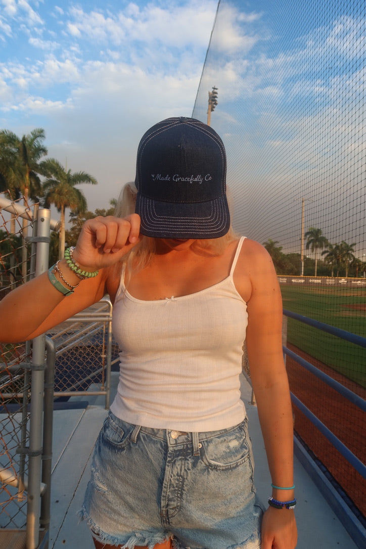 Made Gracefully Co Denim Hat