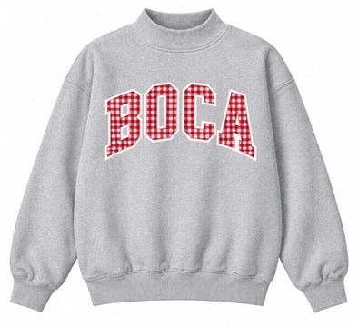 BOCA- ASH GINGHAM BLISS MOCKNECK *PREORDER*