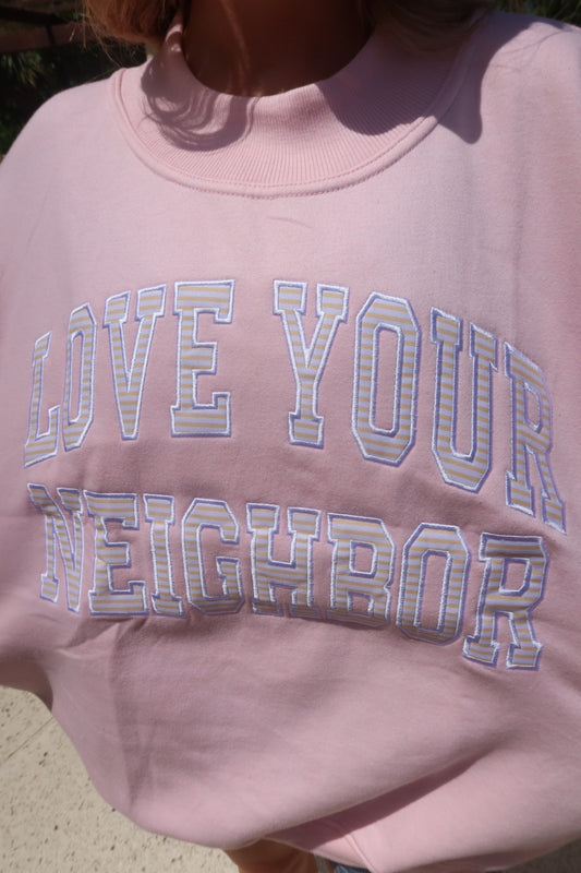 LOVE YOUR NEIGHBOR- SUMMER BLISS MOCK NECK