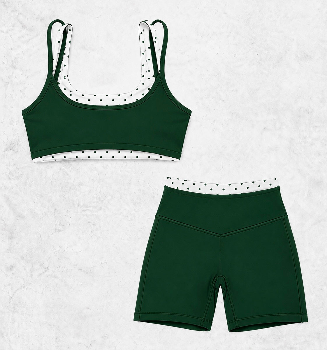 Green polka activewear SET preorder
