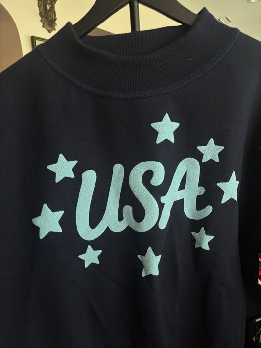 USA STAR MOCK NECK L/XL