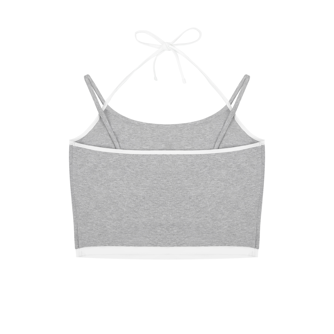 USA Bikini Contrast Binding Halter Tank Top