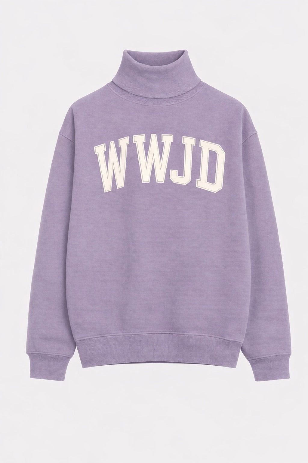 WWJD MOCK NECK PURPLE CRUSH