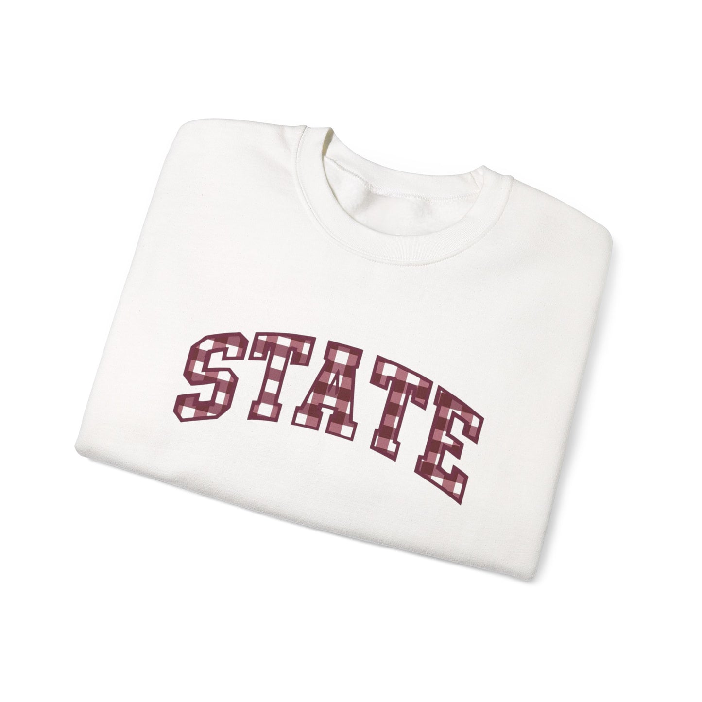 State Plaid Crewneck Sweatshirt