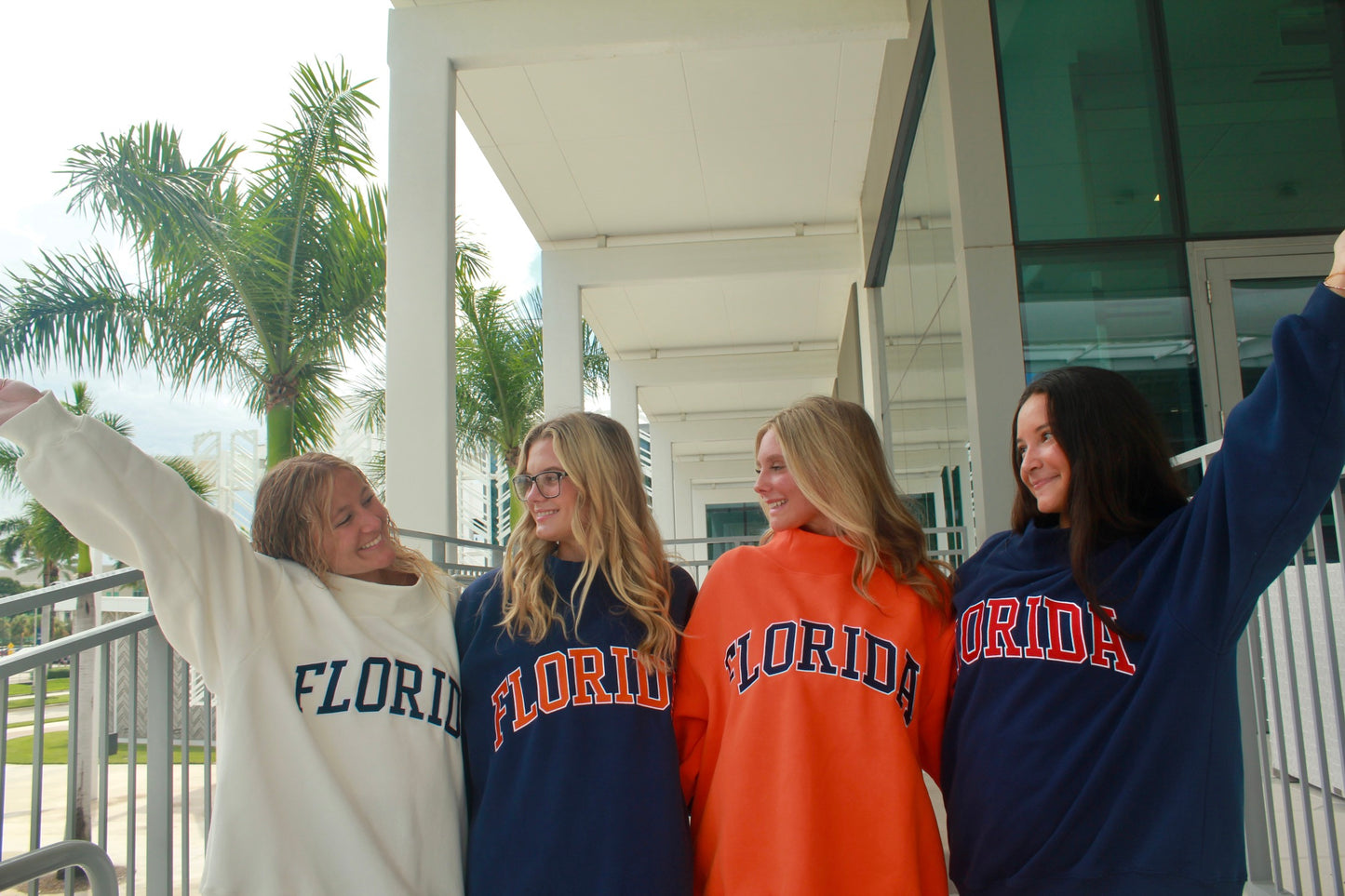 NAVY AND ORANGE FLORIDA MOCK NECK PREORDER!!!!!