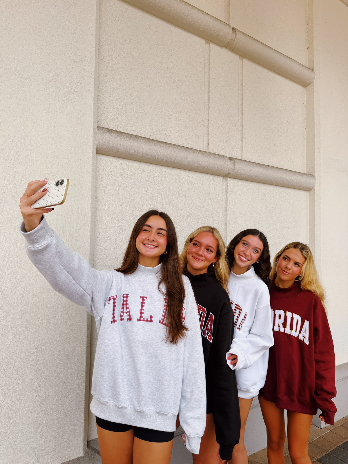 GARNET AND GOLD STRIPE FLORIDA MOCKNECK
