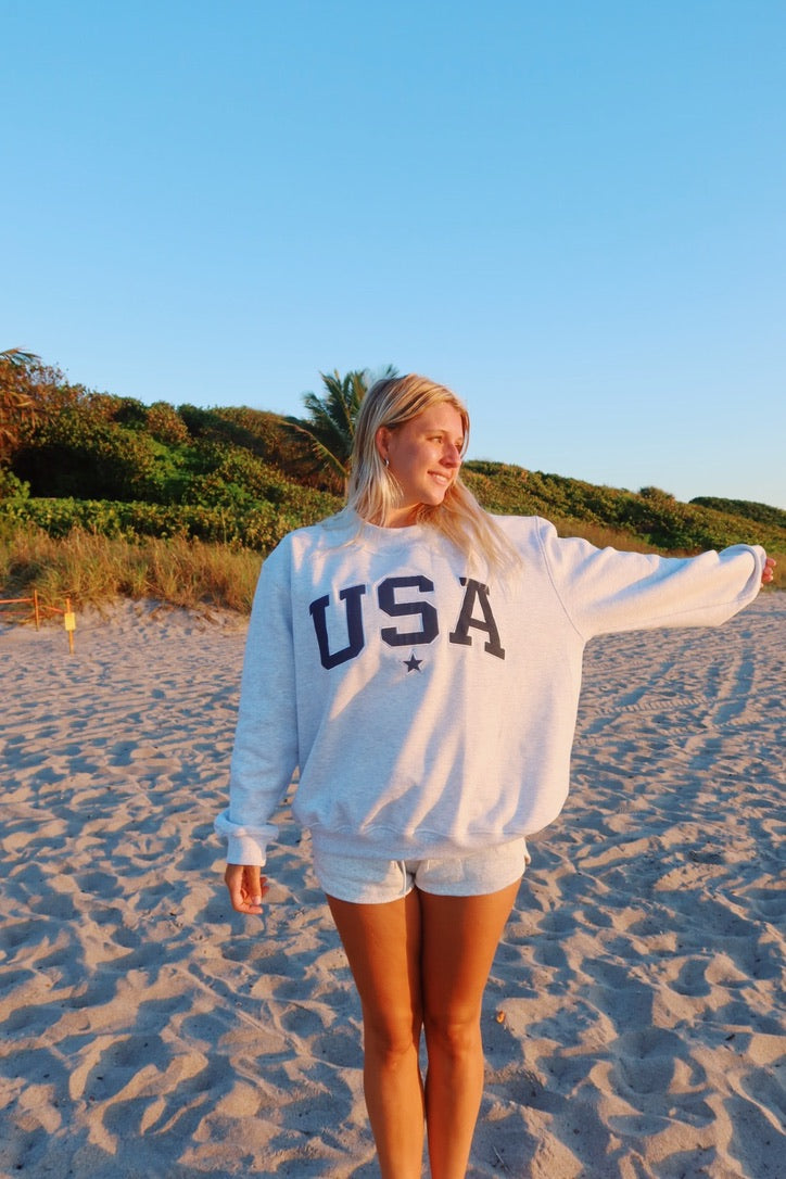 USA- ASH GREY WITH DENIM