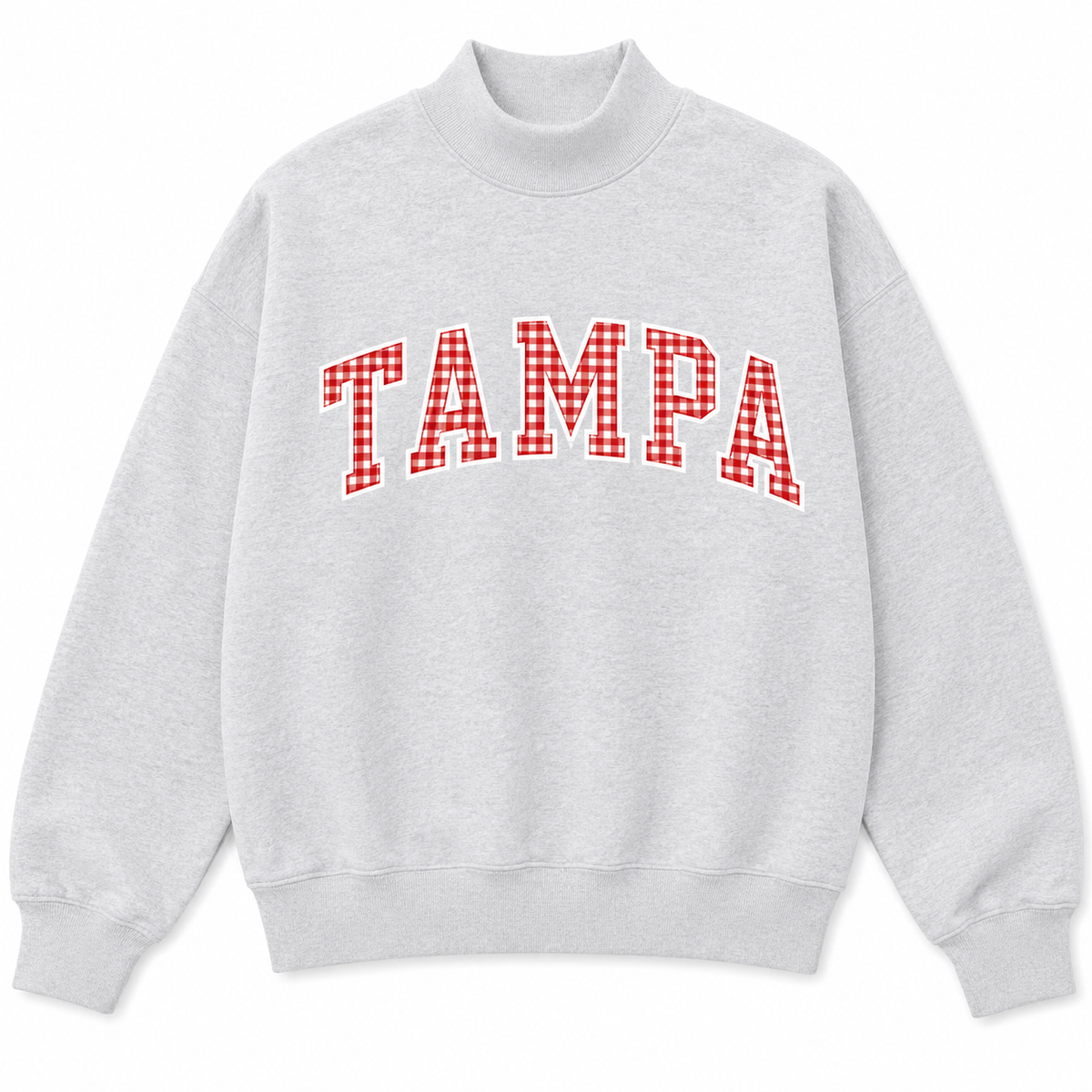 Tampa gingham bliss mockneck PREORDER