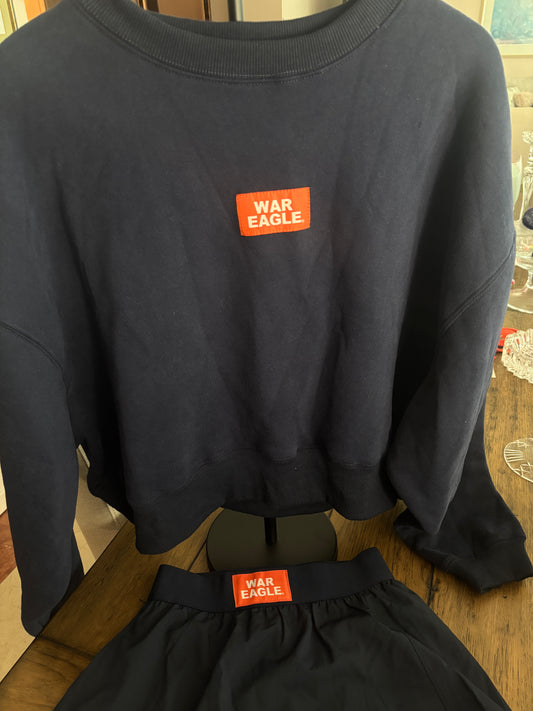 WAR EAGLE CREW NECK L FLEECE