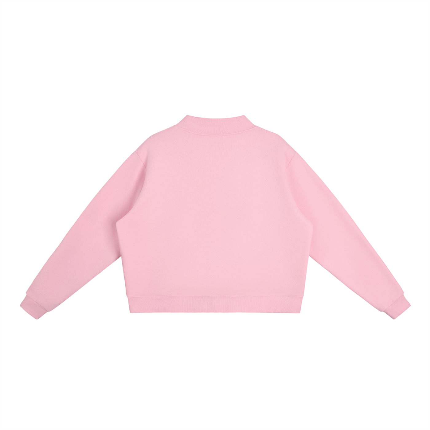 God Is Good Blue Essential Fleece Mock-Neck Crew Sweatshirt
