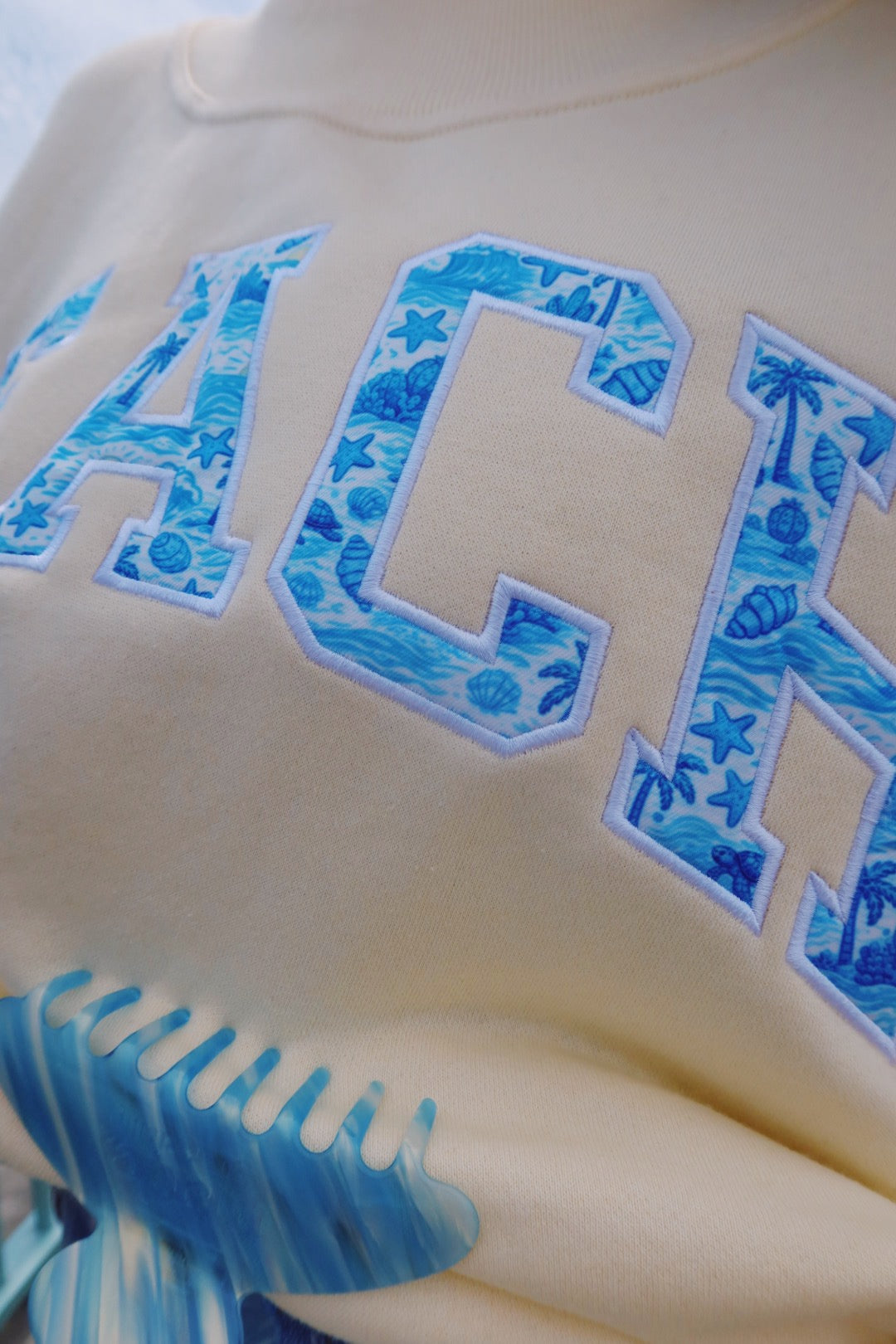 BEACH- COASTAL SUNSHINE MOCK NECK **PREORDER**