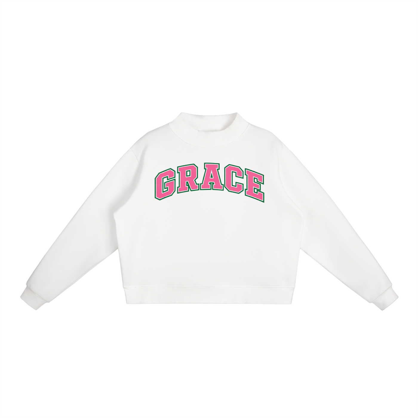 Grace Azalea pink mock neck