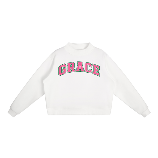Grace Azalea pink mock neck