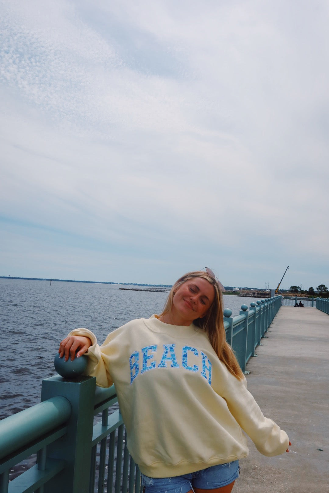 BEACH- COASTAL SUNSHINE MOCK NECK **PREORDER**