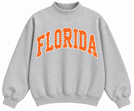 Florida- ORANGE STORM MOCK NECK