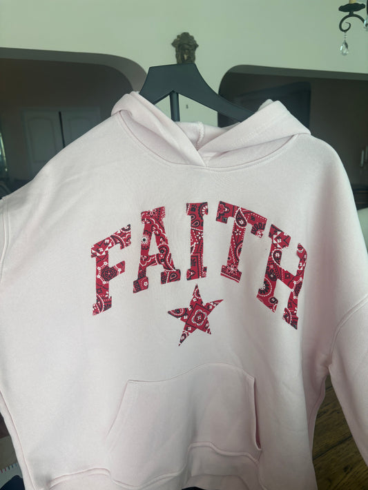 Faith paisley hoodie L