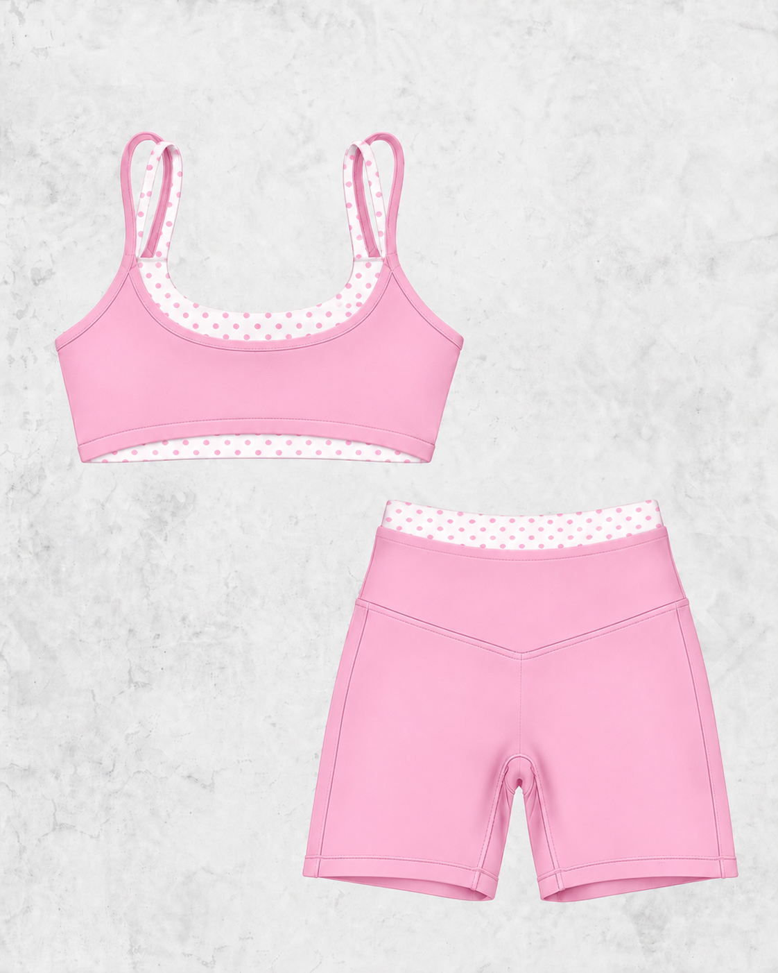 Pink confetti activewear SET