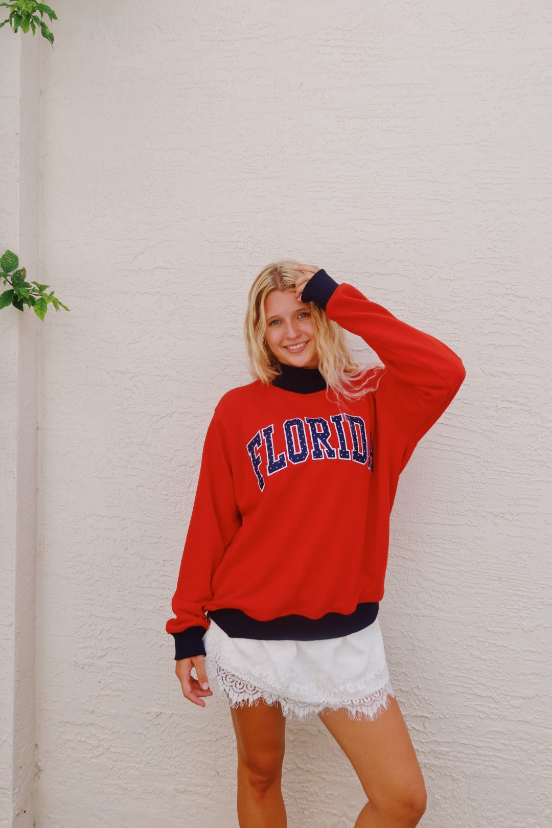 Cherry blast Florida mockneck