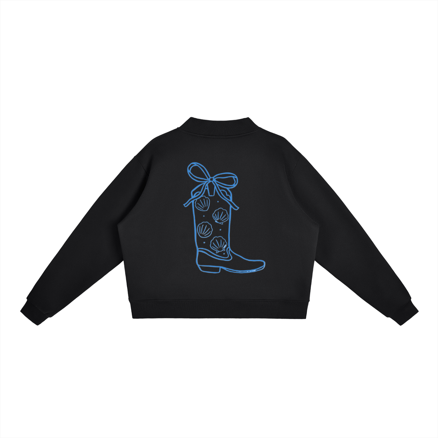 Coastal Boot Essential Fleece Mock-Neck Crew Sweatshirt