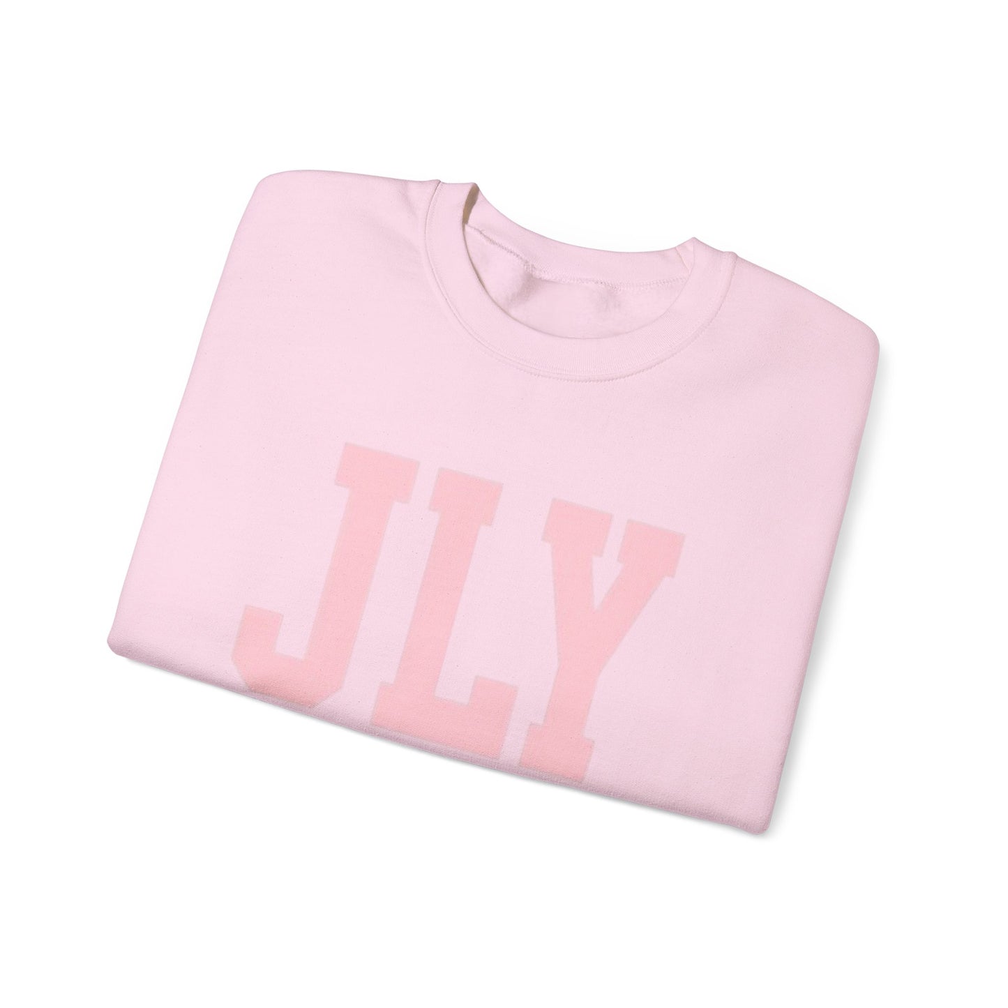JLY Pink Lettering Crewneck Sweatshirt