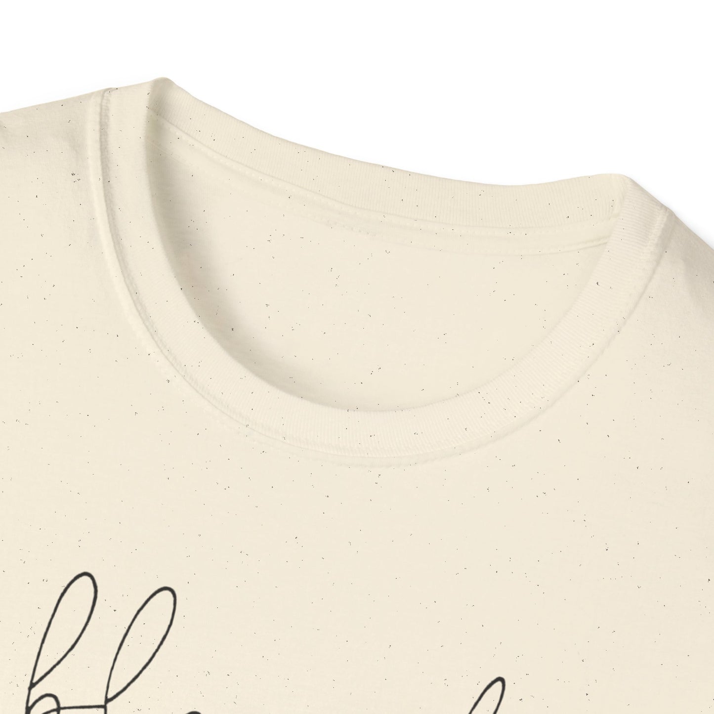 Blessed Script T-Shirt — Minimalist Inspirational Tee