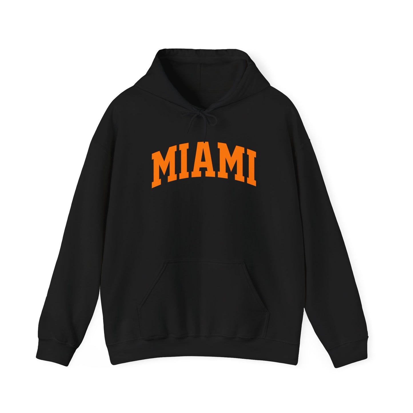 Miami Arch Logo Hoodie — Classic Collegiate Sweatshirt