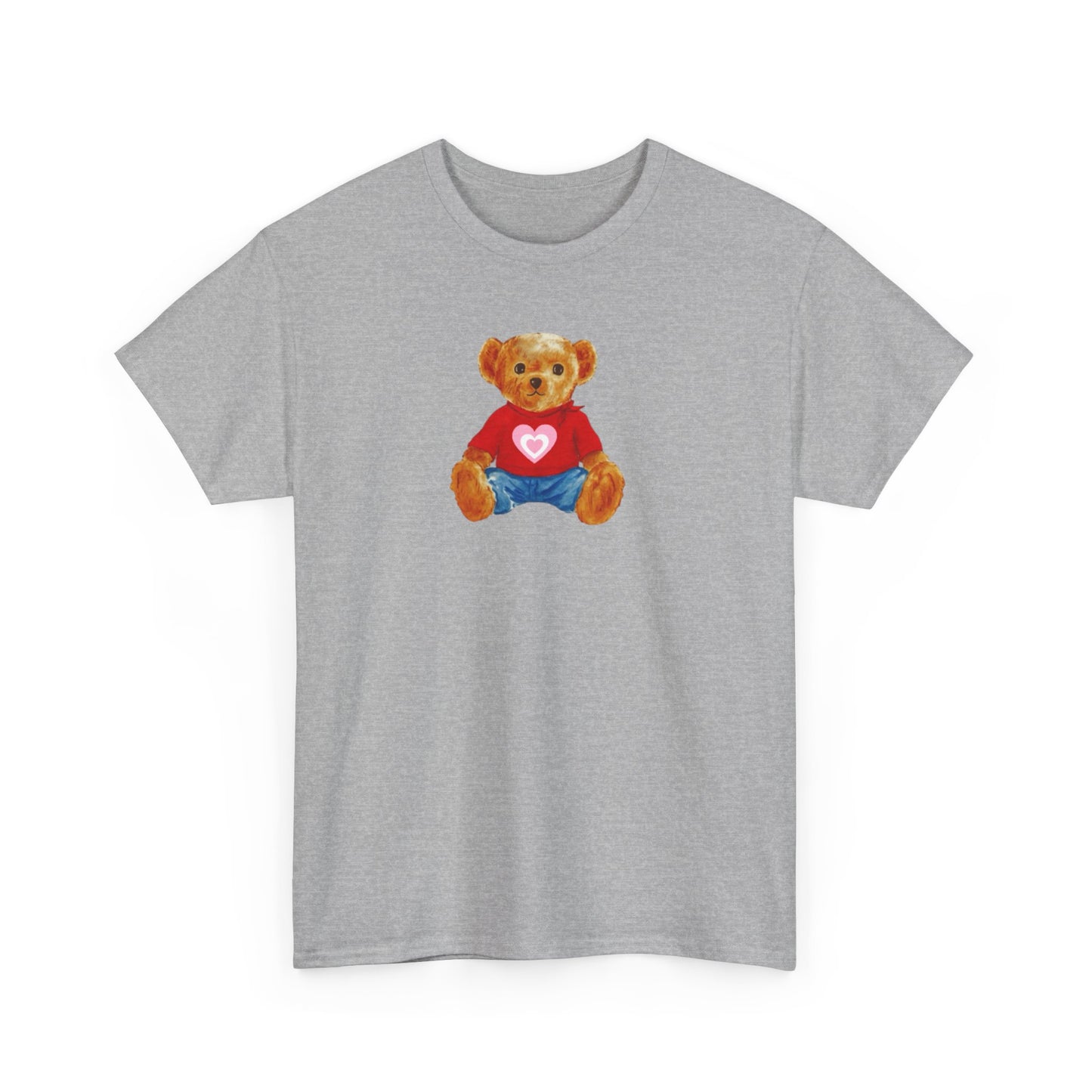 Teddy Bear Tee — Cute Heart Graphic