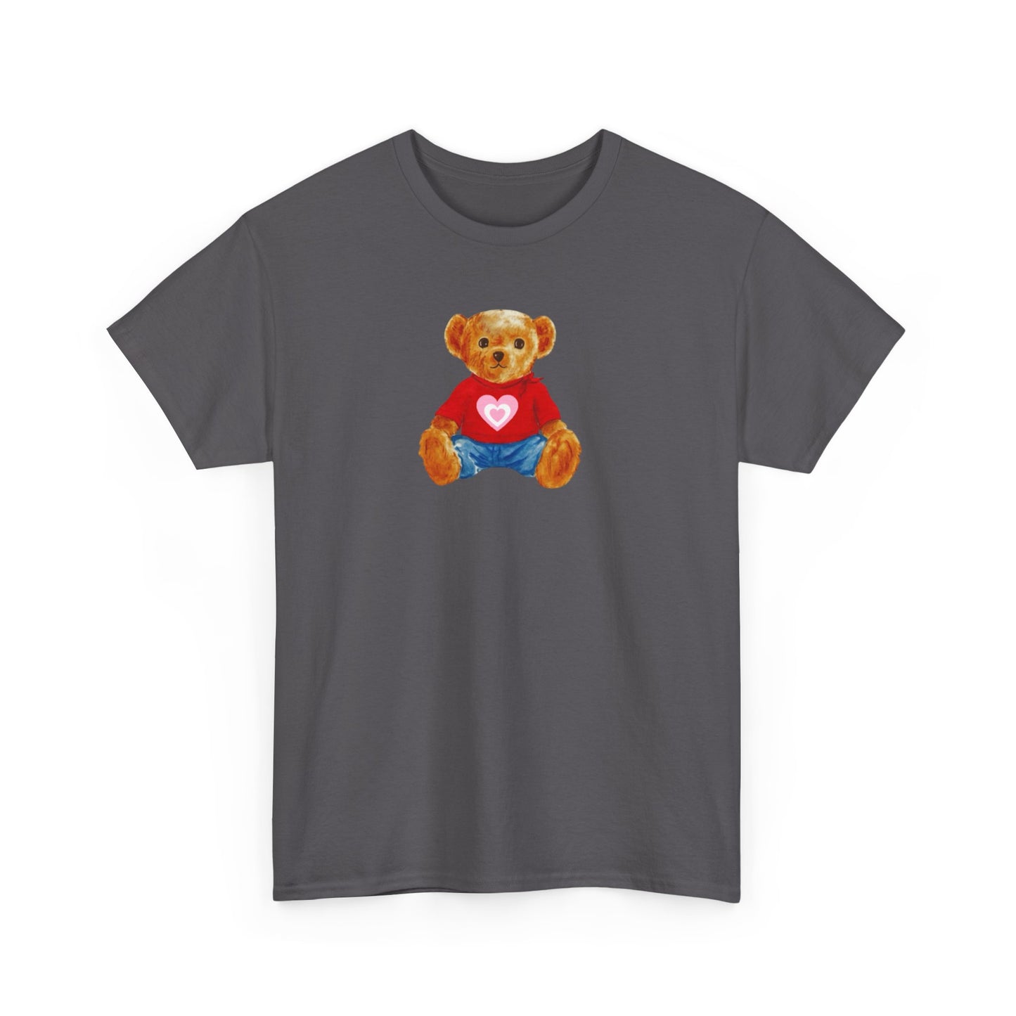 Teddy Bear Tee — Cute Heart Graphic