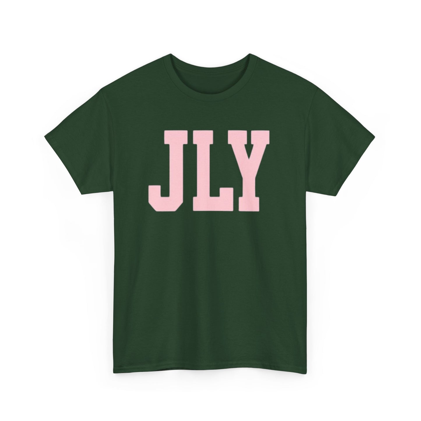 July Pink Block Letter Tee