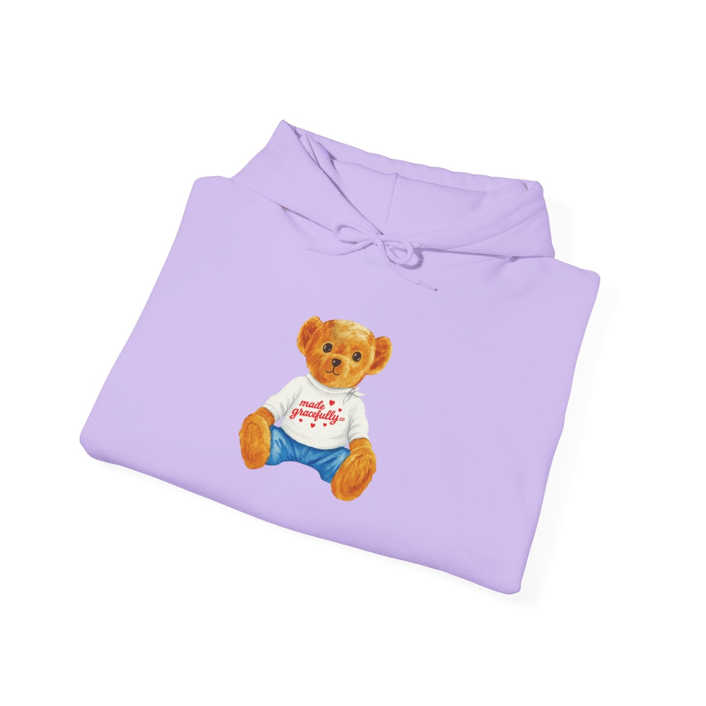 Made Gracefully Co. Teddy Bear Graphic Hoodie — Cute Vintage Bear Shirt