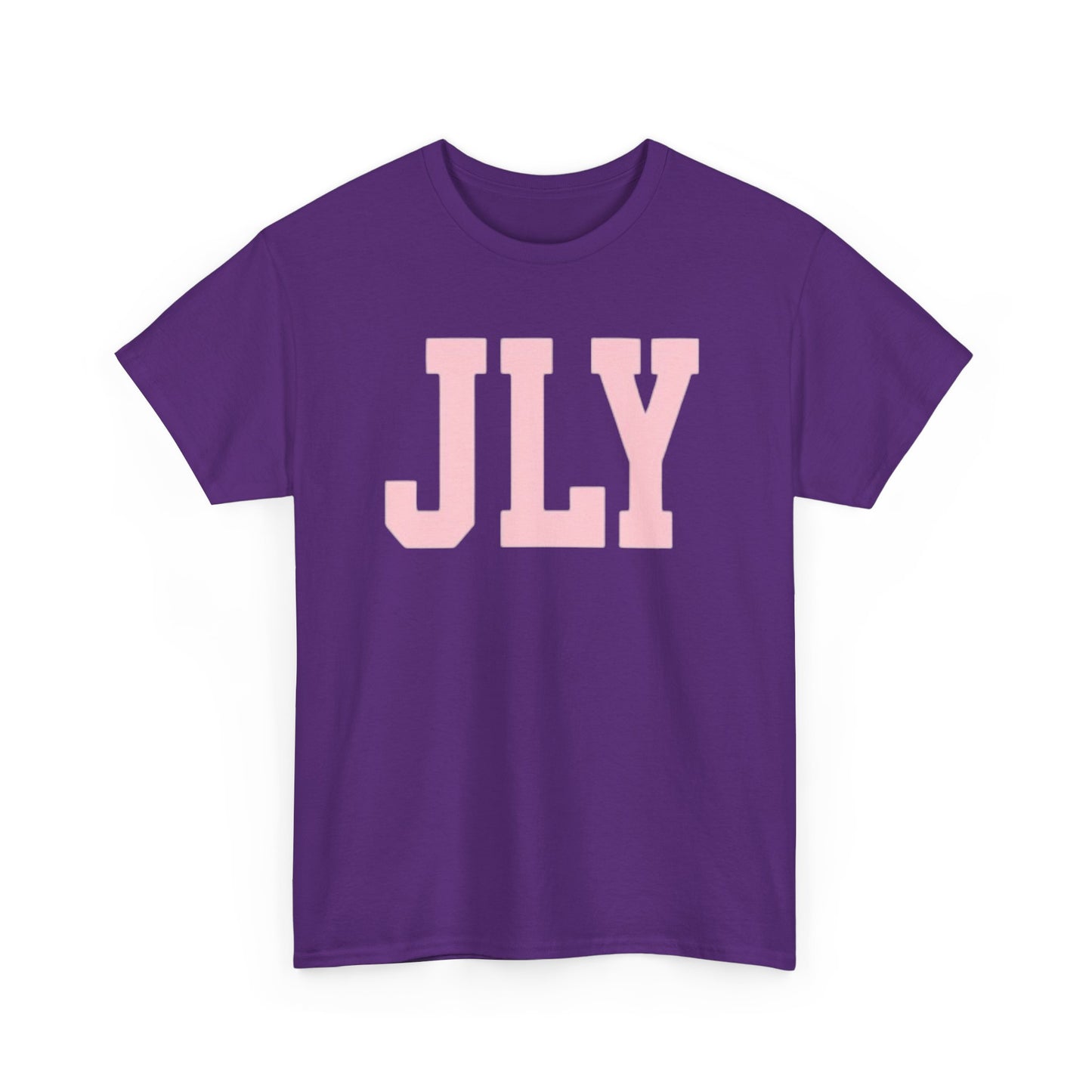 July Pink Block Letter Tee