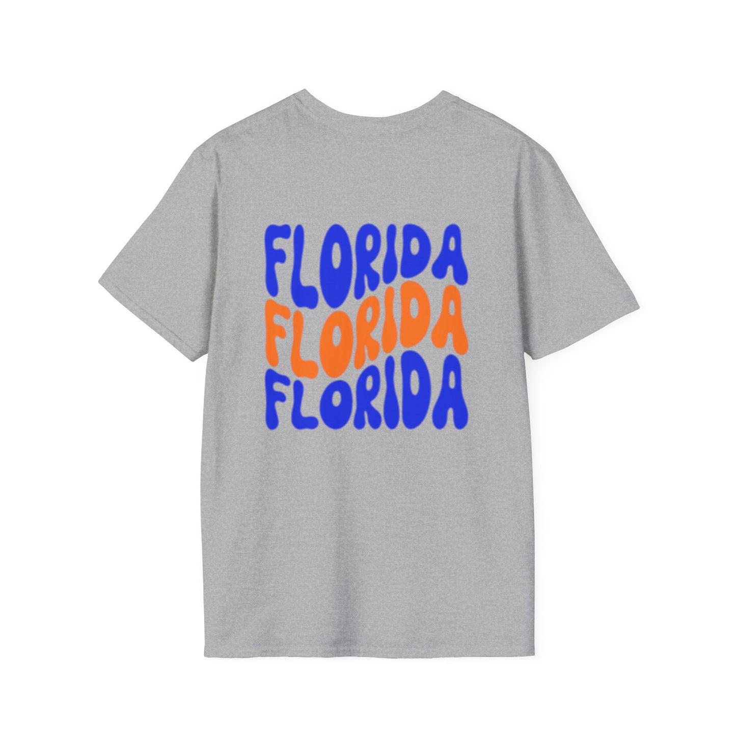 Florida Retro Wave T-Shirt — Colorful Repeat Logo Tee