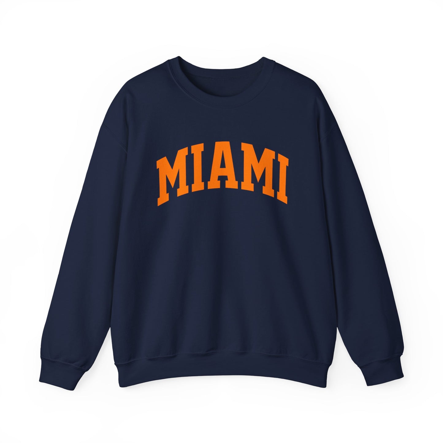 Miami Crewneck Sweatshirt — Classic Orange Collegiate Pullover