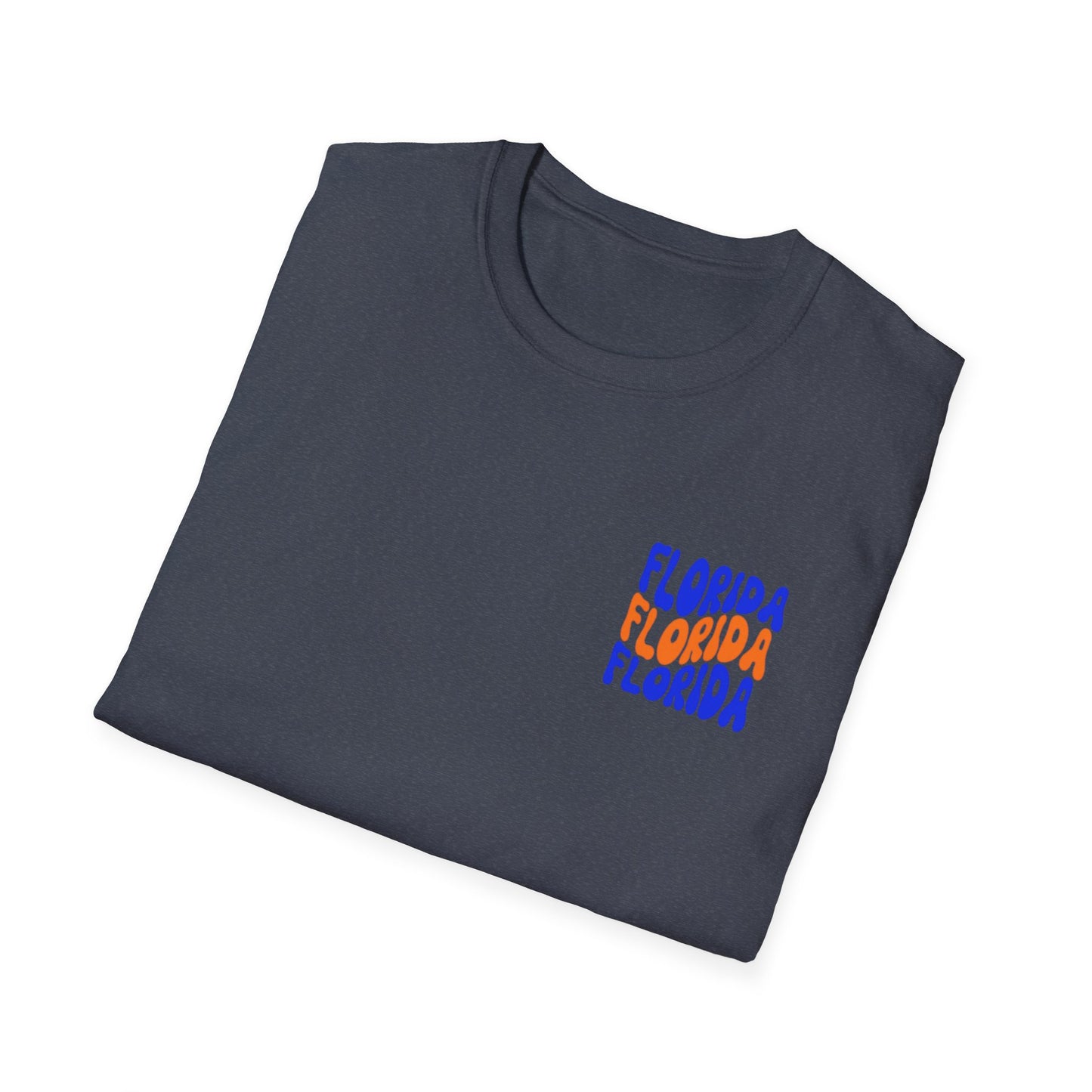 Florida Retro Wave T-Shirt — Colorful Repeat Logo Tee