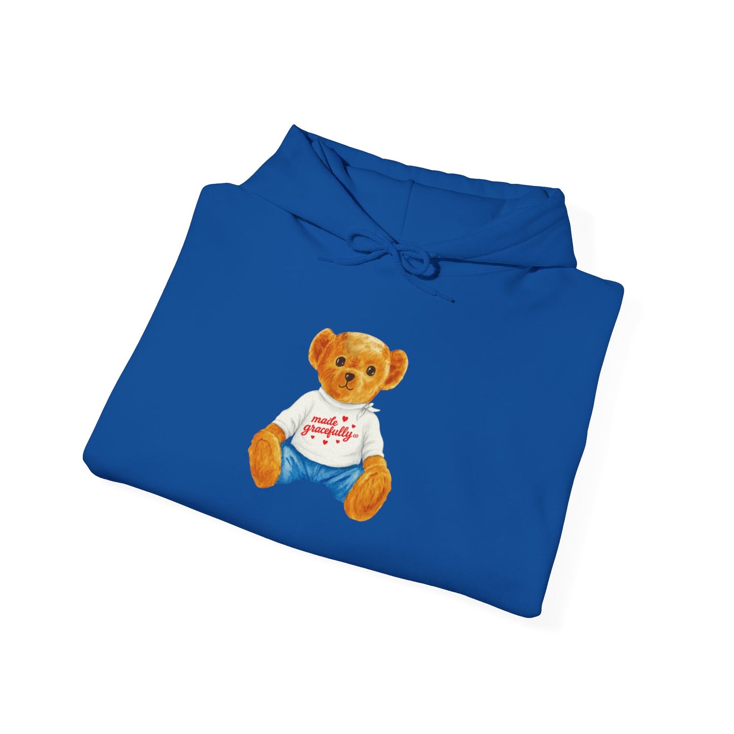 Made Gracefully Co. Teddy Bear Graphic Hoodie — Cute Vintage Bear Shirt