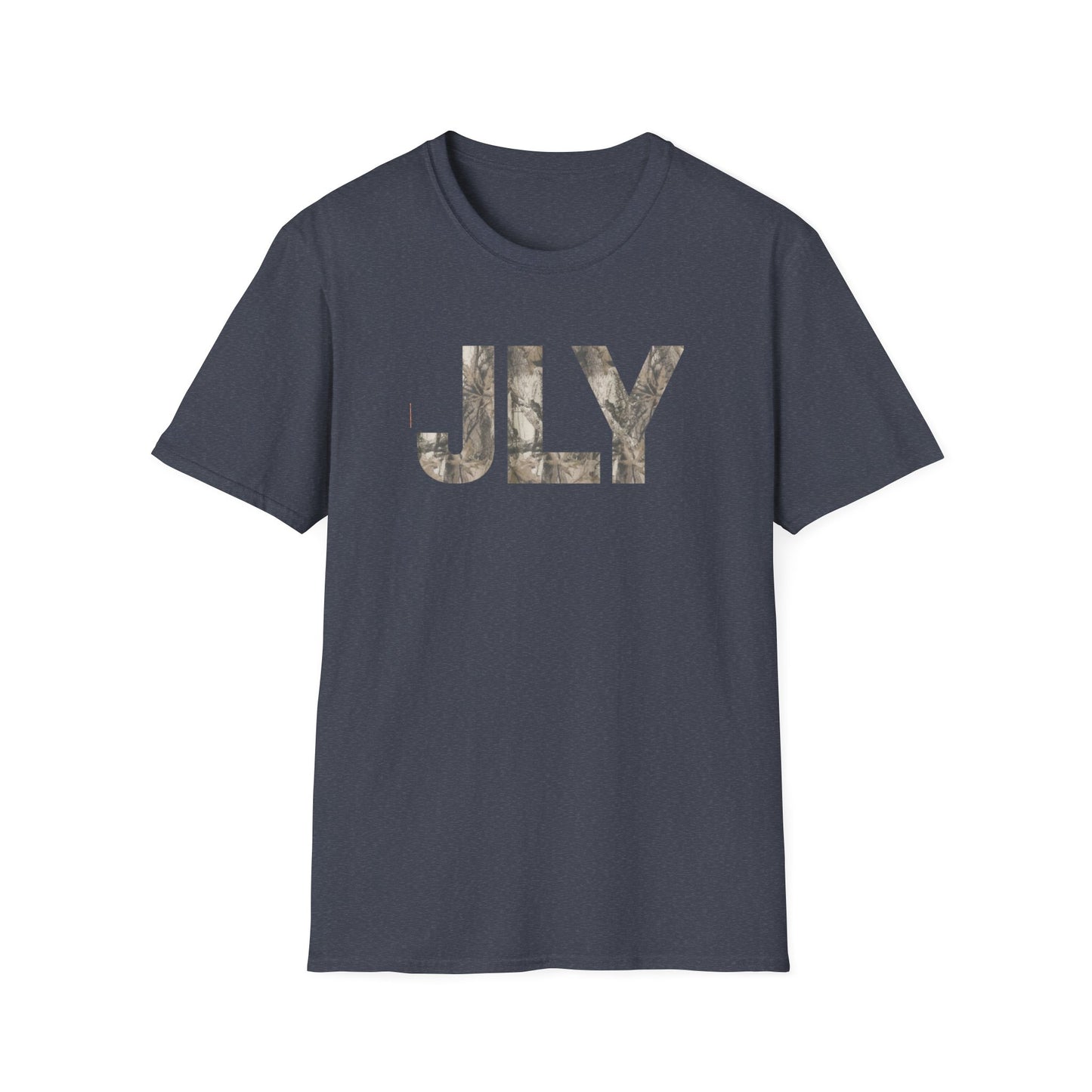JLY Camouflage Initials T-Shirt — Camo Monogram Graphic Tee