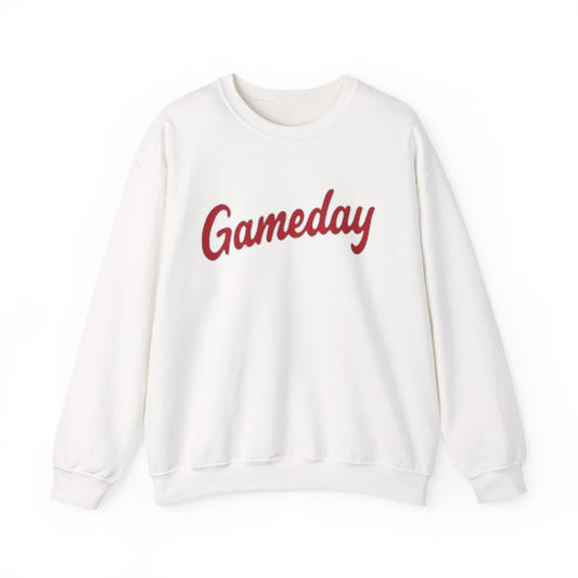 Gameday Crewneck Sweatshirt — Retro Script Game Day Pullover