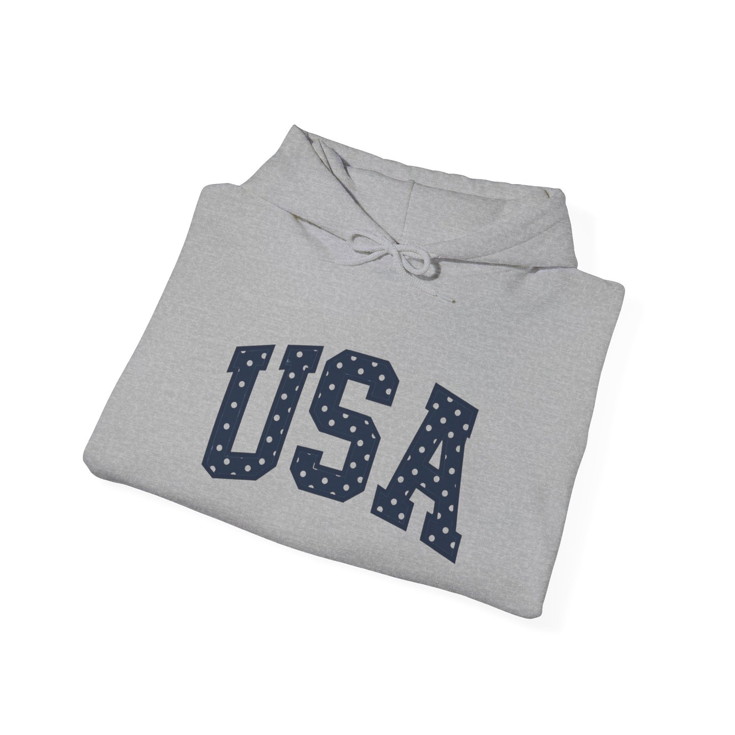 USA Stars Hoodie — Patriotic American Flag Lettering Pullover