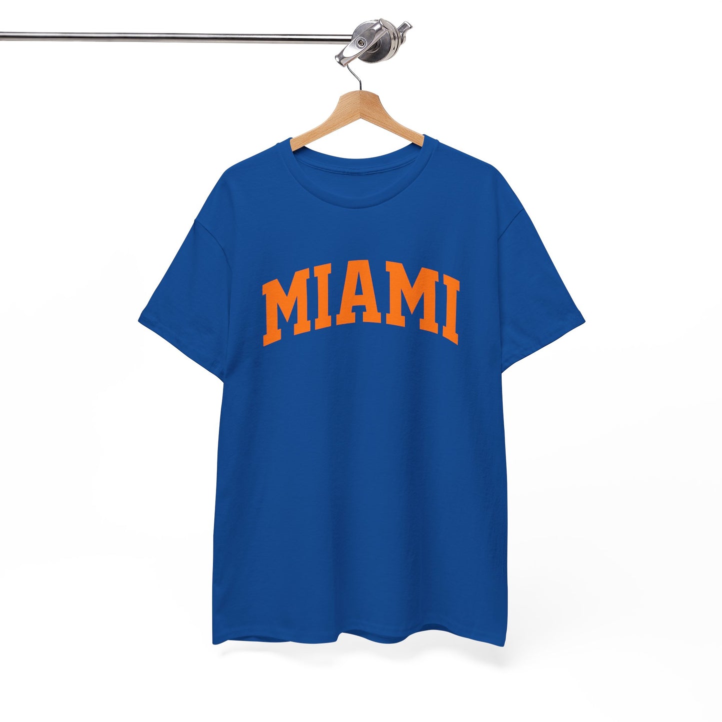 Miami Arch Tee — Retro Orange City Graphic T-Shirt