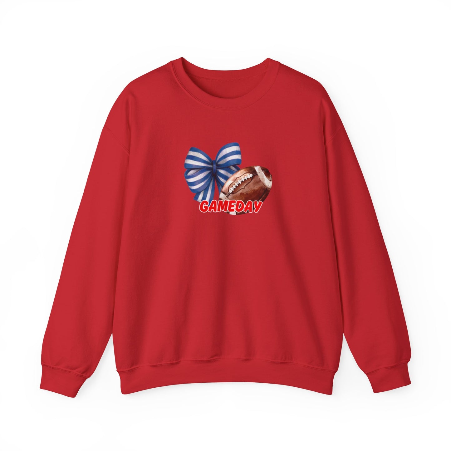 Gameday Football Bow Crewneck Sweatshirt