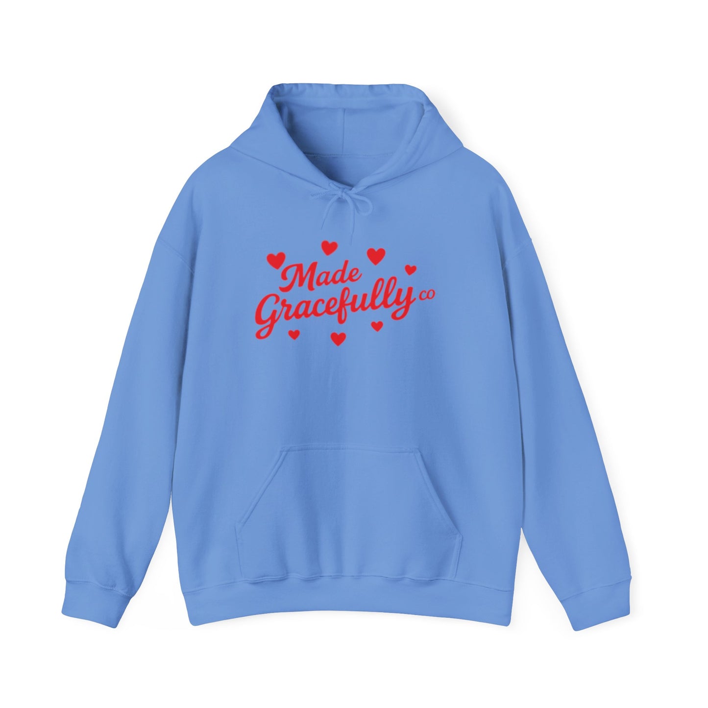 Made Gracefully Co — Feminine Heart Script Graphic Hoodie