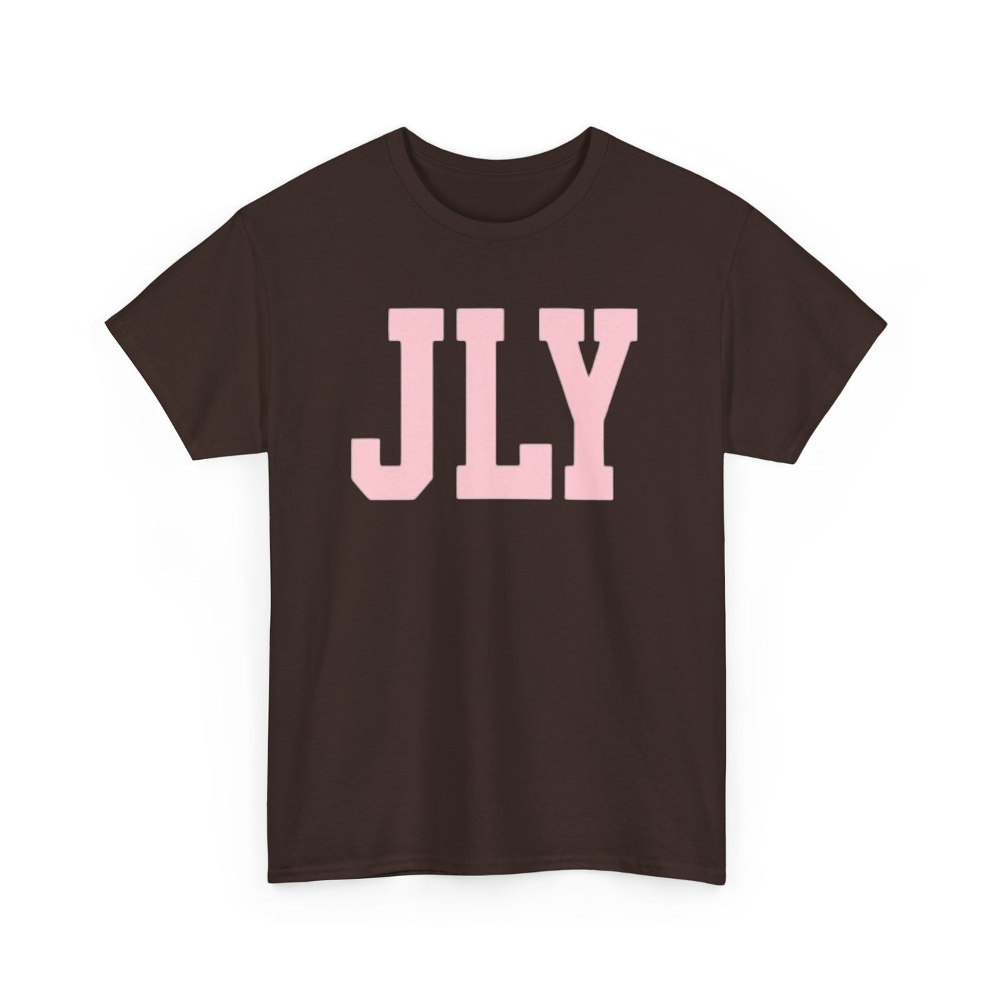 July Pink Block Letter Tee