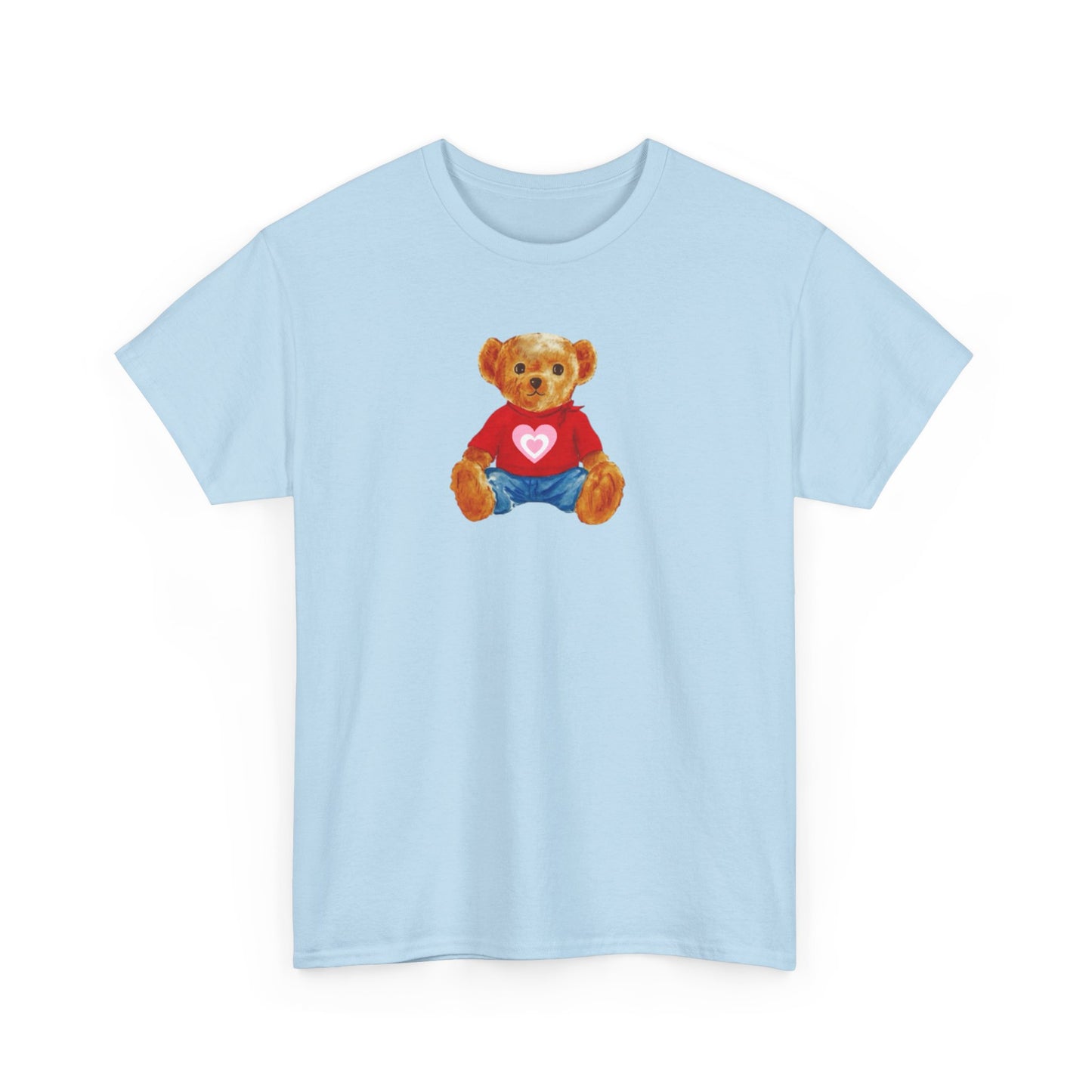 Teddy Bear Tee — Cute Heart Graphic