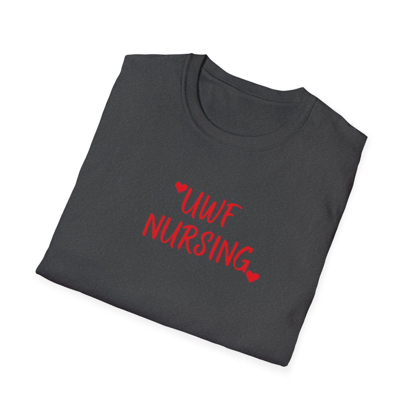 UWF Nursing T-Shirt — Cute Red Heart Nursing Tee for University of West Florida Students & Nurses