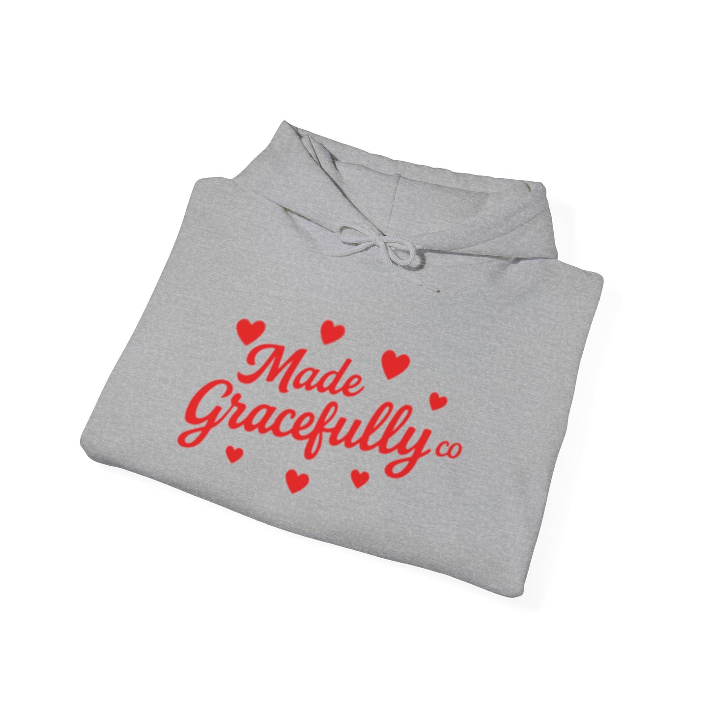 Made Gracefully Co — Feminine Heart Script Graphic Hoodie