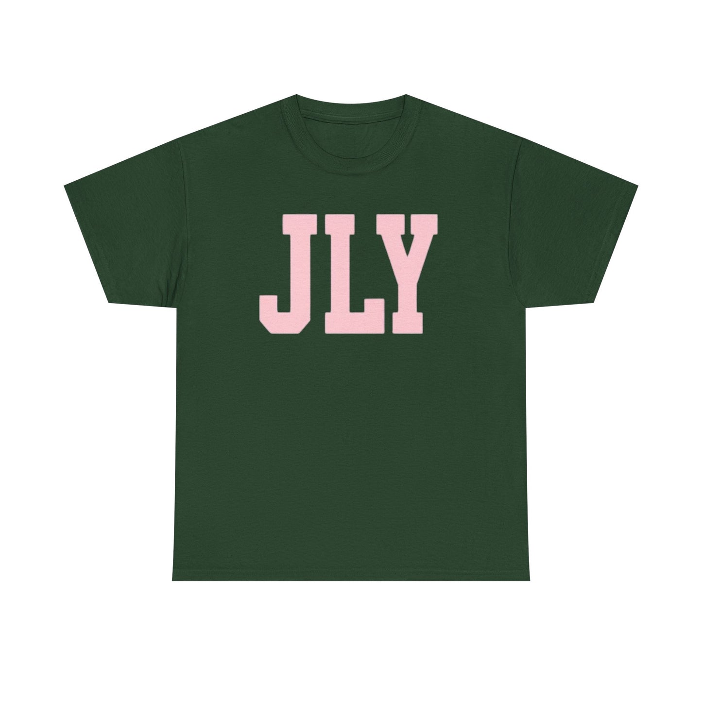 July Pink Block Letter Tee